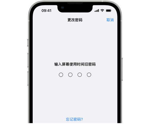 堆龙德庆iPhone屏幕维修分享iPhone屏幕使用时间密码忘记了怎么办 