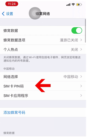 堆龙德庆苹果14维修网分享如何给iPhone14的SIM卡设置密码 