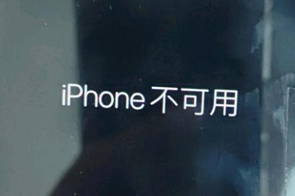 堆龙德庆苹果服务网点分享锁屏界面显示“iPhone 不可用”如何解决 